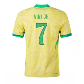 Brasilien Vinicius Junior #7 Hemmatröja Copa America 2024 Kortärmad